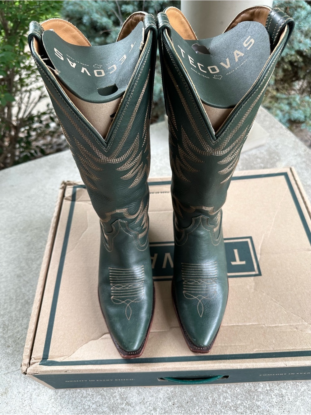 Tecovas Annie boot in hunter green size 9 - Picture 3 of 11